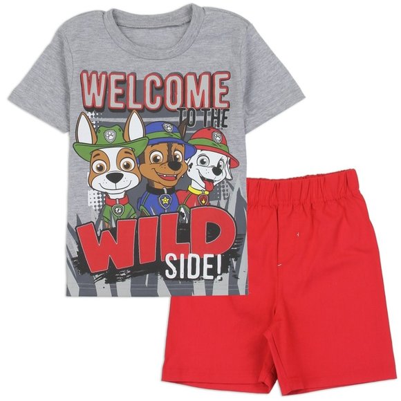 Pawty Pups Banded Shorts Set main image 1